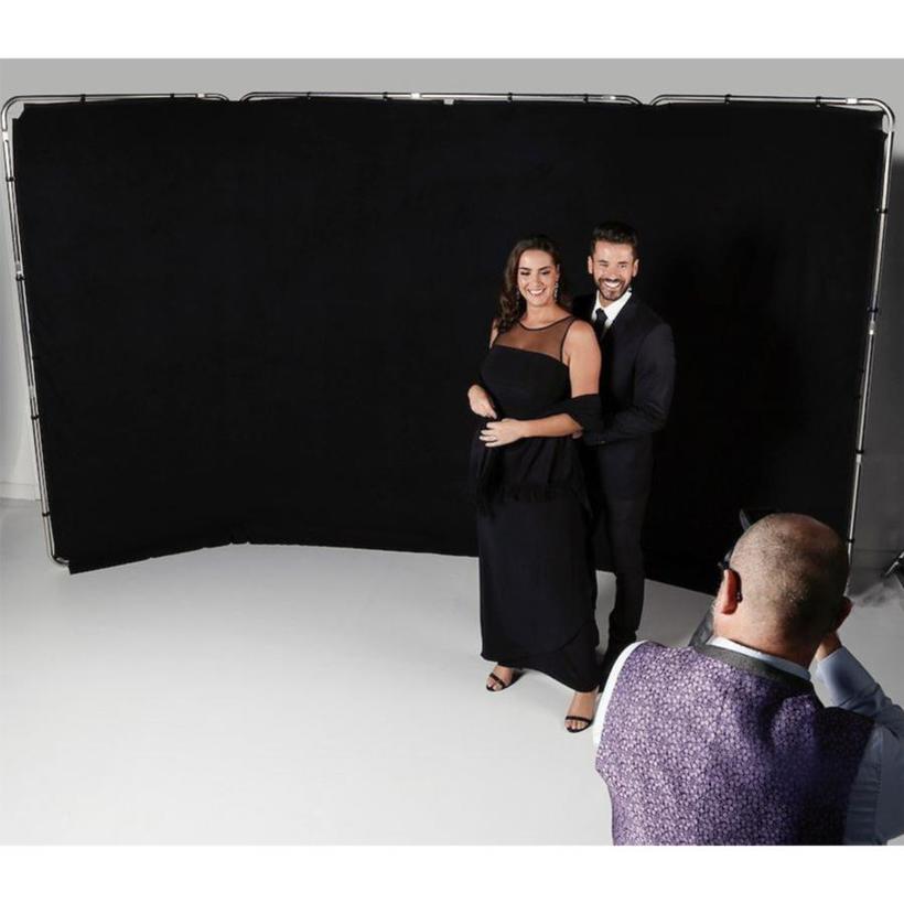 Manfrotto Panorama Hintergrund Überzug 4m (Schwarz) (ohne Rahmen!)