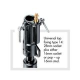 ARRI Beleuchtungsstativ Alu, schwarz,****ABGEKÜNDIGT**** 007BU, LS.4, 2 Ausz. Höhe 124-315cm, geschl.122cm,