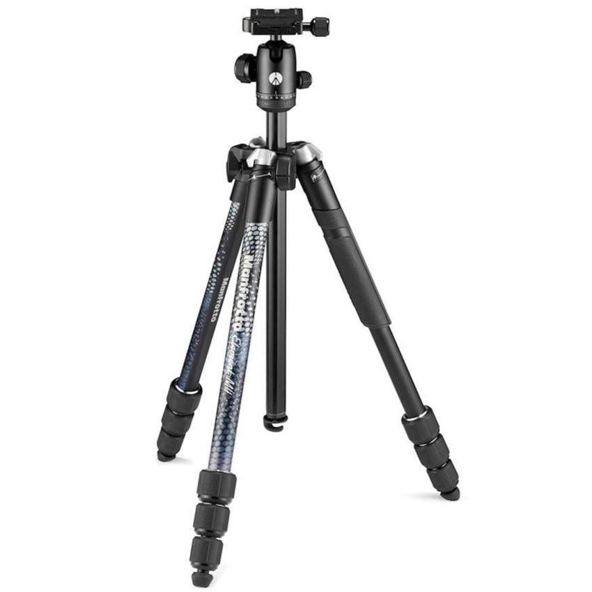 MANFROTTO Element MII Mobile Bluetooth Aluminium Fotostativ mit Kopf und Smartphone-Klemme, schwarz    DISCONTINUED!!!!!