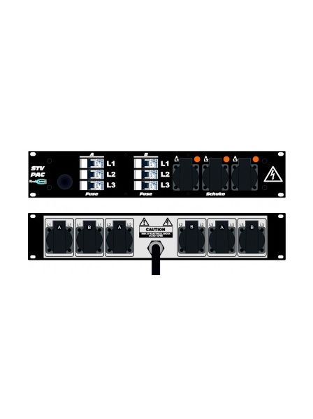 19 Zoll - 2HE Stromverteiler 32A
