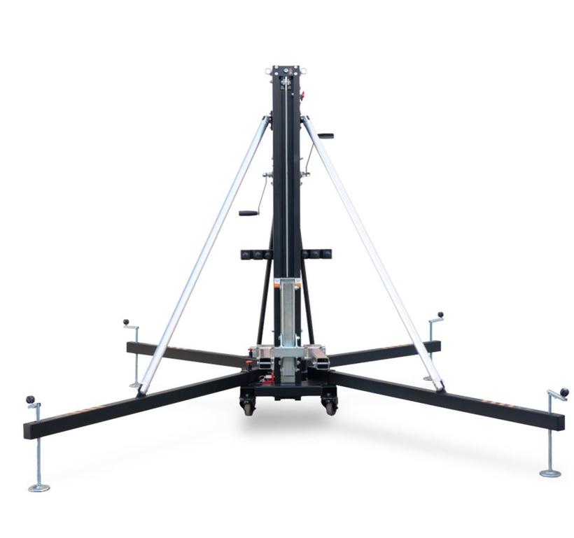 Fantek Gabellift FT5323, schwarz, **NEUER CODE: FT5023**, max. Höhe 4.89m,, max. Auflast 235kg/455kg,