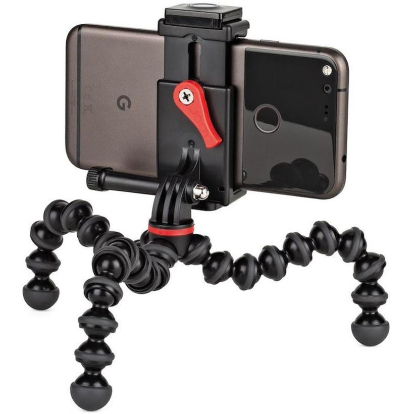 JOBY GripTight Action Stativ Kit Smartphones oder Action Kameras, All-in-one Video-Stativ für Smartphones und Action