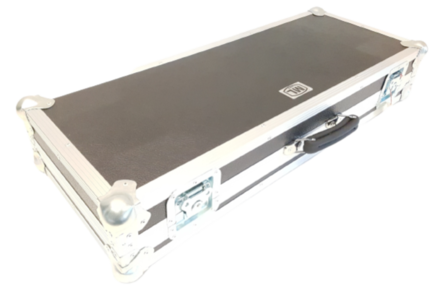 Case für Zero88 FLX S48 (VL54108-048), schwarz, Netzteilfach Haubencase mit 4x Butterfly mittel, 1x Ledergriff