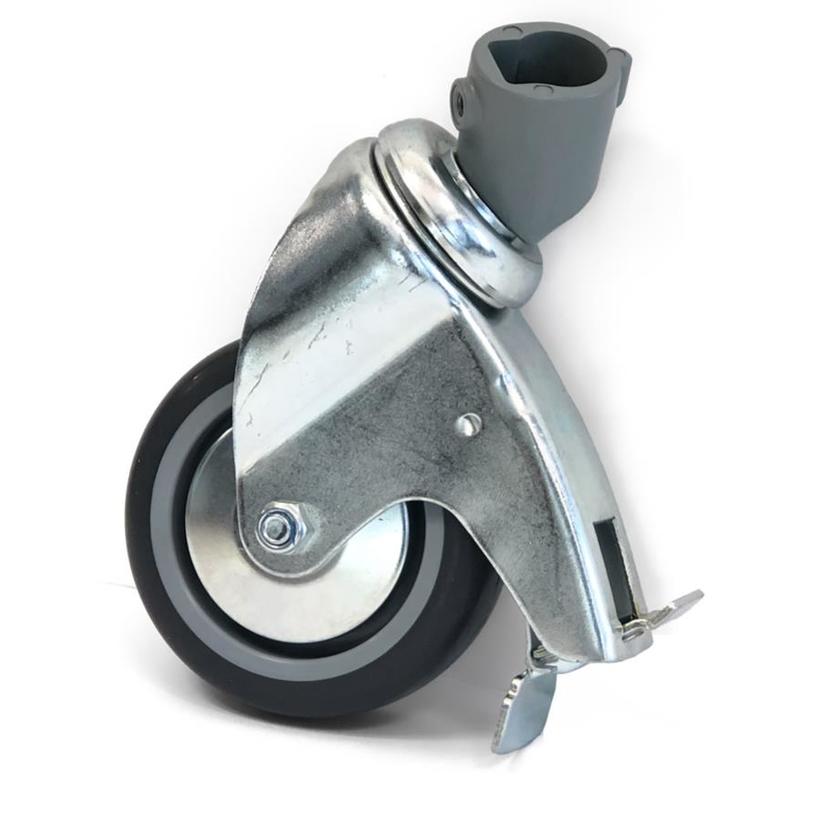 MANFROTTO WHEEL SET 100MM W/BRAKES (3 wheels per set) 22MM SLEEVE ATTACHMENT