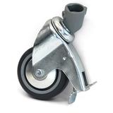 MANFROTTO WHEEL SET 100MM W/BRAKES (3 wheels per set) 22MM SLEEVE ATTACHMENT