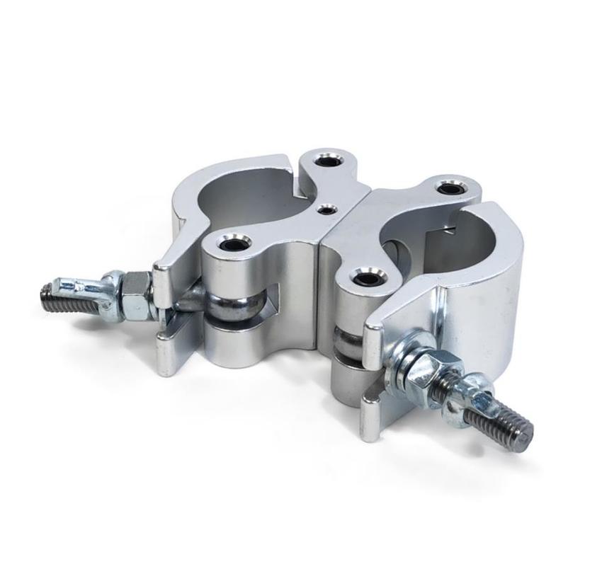 Ultralite Coupler, Swivel-Coupler Doppelschelle, SILBER, 48-51mm, mit TÜV, belastbar bis 500kg, *****NEUES MODELL****