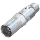 Neutrik 3pol-XLR Kabelbuchse - 5pol-XLR Kabelstecker Serie: Adapter XLR-3-KA-BU/XLR-5-ST