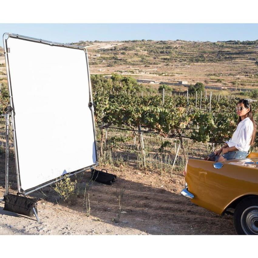 Manfrotto Rapid SkyLite Stoffbezug groß 2x2m Silber/Weiss (ohne Rahmen!)