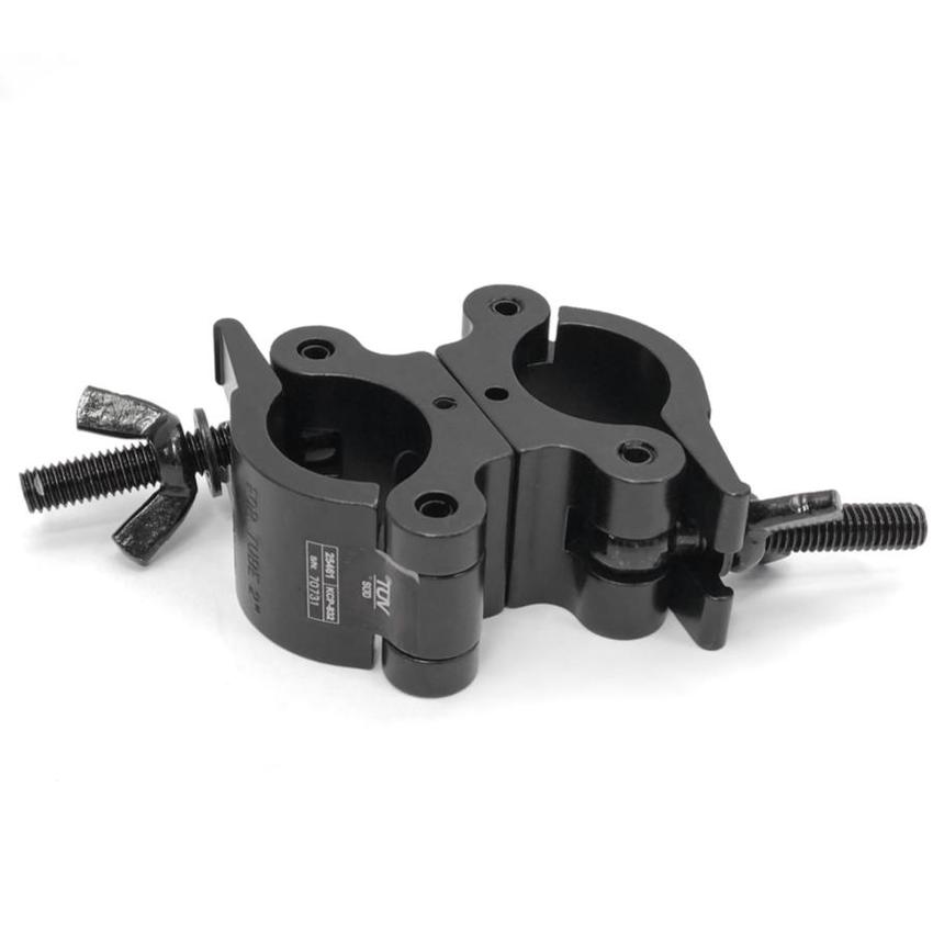 Ultralite Coupler, Swivel-Coupler Doppelschelle, SCHWARZ, 48-51mm, mit TÜV, belastbar bis 500kg, ****NEUES MODELL****