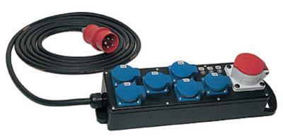 Ultralite Stromverteiler STG 16A, Outdoor, IP44, IN: CEE16 Kabel 2m/seitlich, OUT: 3 CEE16,