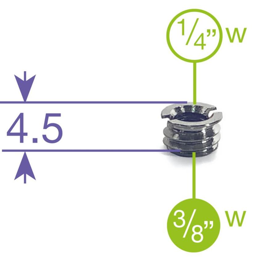 MANFROTTO ADAPTER, SMALL 3/8 TO 1/4 SET OF 5 Adapter Set (5 Stk.) 3/8 auf 1/4