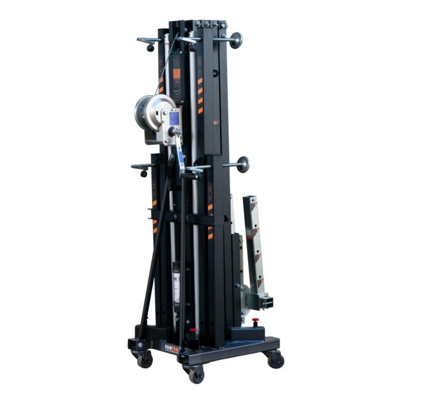 Fantek Gabellift  FT5023, schwarz, LoadSense-System, max. Höhe 4.98m, max. Auflast 235kg/455kg, 500kg Doppelwinde