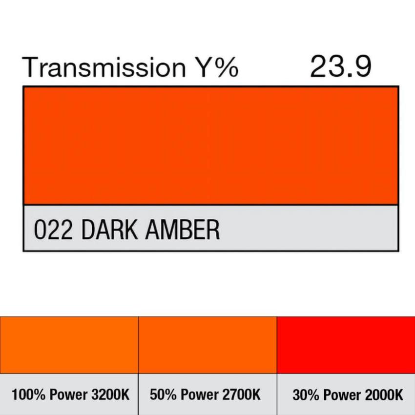 LEE-Filters, Nr. 022, Rolle 762x122cm normal, Dark Amber