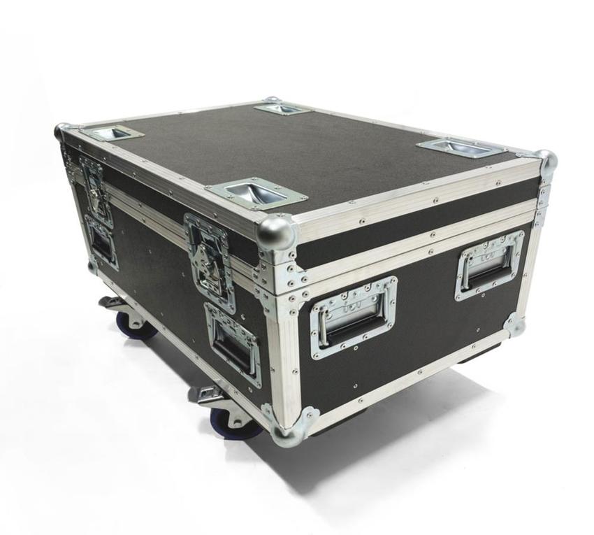 Doppelcase f. Chainmaster Rigging Lift 500kg Typ: SK - Reihe 2 Butterfly, 8x Klappgriff, Innenausbau,4xBlueWheel/2 gebr.