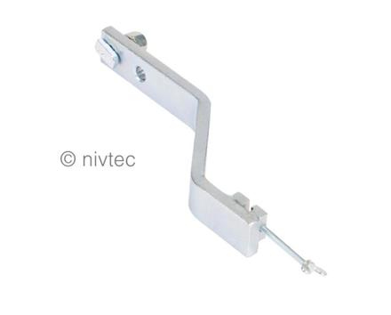 Nivtec Verbinder N - F, zur Verbindung der Anstelltreppe mit der Bühne, Stahl, verzinkt
