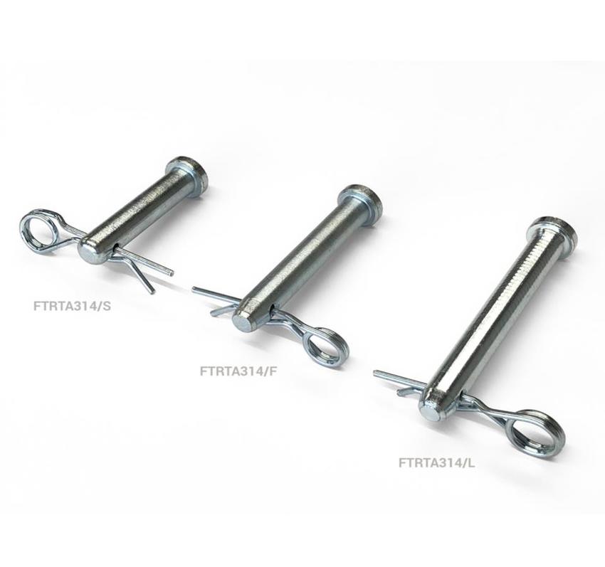 Fantek Ersatzteil Stahlbolzen 10mm/6cm mit R-Clip Ersatzbolzen für die Gabel (Gabellifte), SETFPSCI02