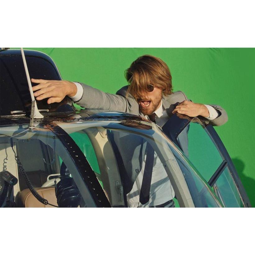 Manfrotto Panorama Hintergrund 4m (Chromakey Grün) 4m x 2.3m (Kit mit Stoff und Rahmen)