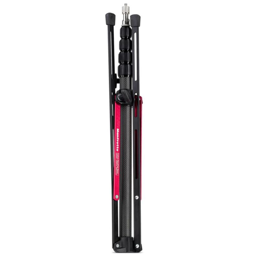 MANFROTTO CARBON  NANOPOLE STAND Ministativ aus Karbonfaser, Nivellierbein, abnehm. Galgen