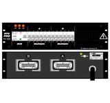 Ultralite Stromvert. STV32, 19" Gehäuse 3HE, schwarz IN: CEE32,2m Kabel, OUT: 2x HB16, 1x RCD, 12x LSC16