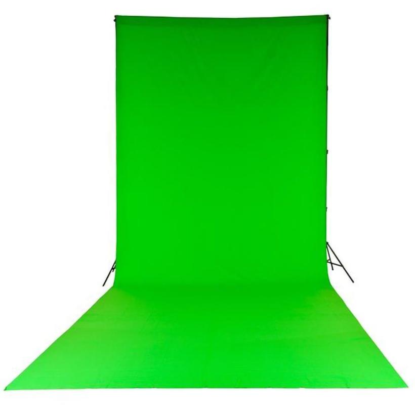 Lastolite Chromakey Textilhintergrund Grün 300x700cm mit Schlaufe (ohne Stativ/Querstange)