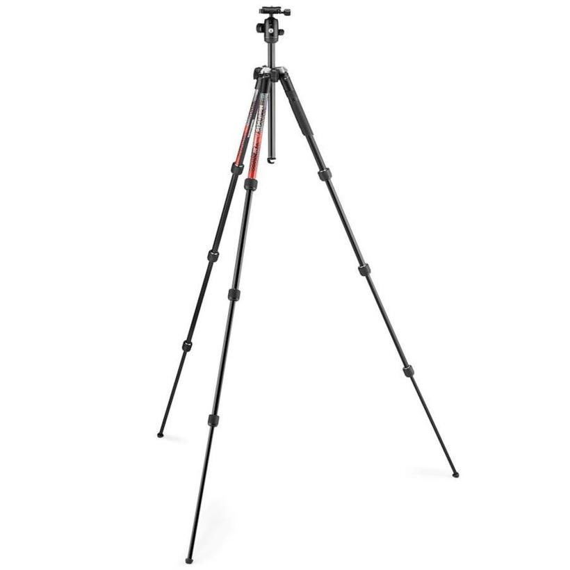MANFROTTO Element MII Aluminium, Rot Fotostativ mit Kopf -- RESTPOSTEN!!!!!