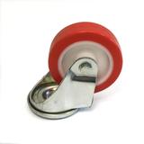 Fantek Ersatzteil / Sparepart, Code: RT-107/016, SETFBARU0 Rueda base, Rolle 100mm ungebremst, Farbe Rot/Weiss