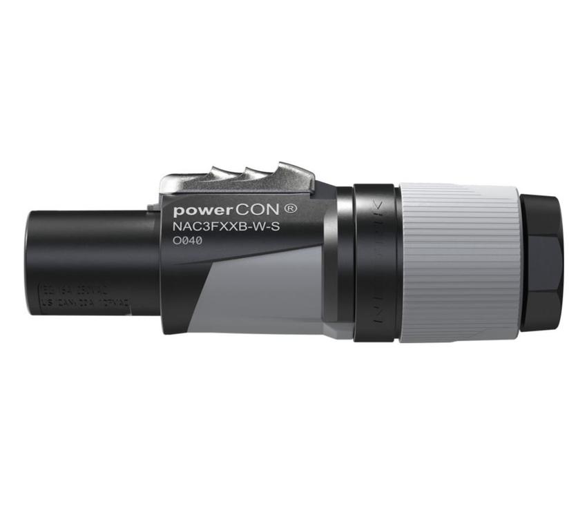 powerCON FXXA einphasig (3-Leiter) verriegelbar, farbcodiert (grau) Schraubklemme 6-12mm *** 1 Tüte mit 100 Stück !!