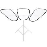 Lastolite Triflector Aufheller Set mit 3 Gold/Weiß Panels 