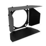 ARRI 4-Flügeltor True Blue, schwarz, drehbar, 344 mm für ARRI True Blue T5, ARRI True Blue ST2, L-Series L10