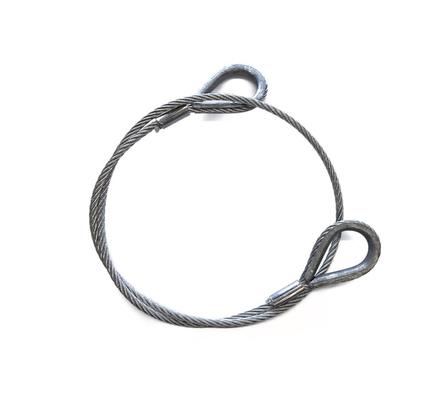 Ultralite Anschlagseil 08mm, 1.50m lang, 0700kg EN13414 beidseitige Kausche nach DIN6899BF