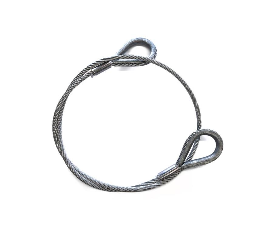 Ultralite Anschlagseil 08mm, 1.50m lang, 0700kg EN13414 beidseitige Kausche nach DIN6899BF
