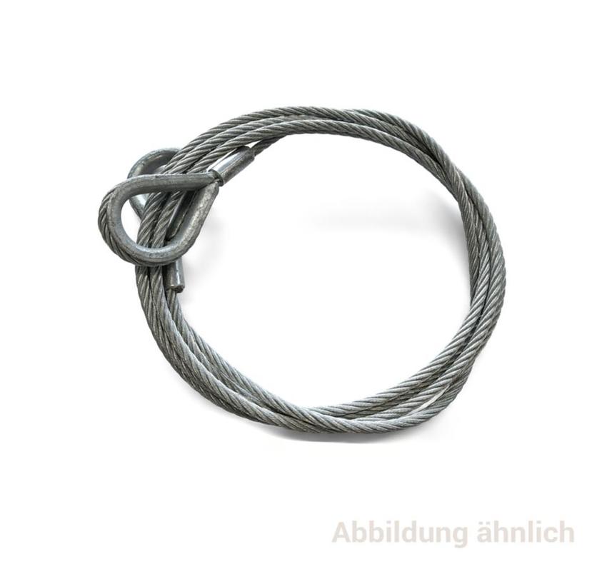 Ultralite Anschlagseil 08mm, 2.00m lang, 0700kg EN13414 beidseitige Kausche nach DIN6899BF