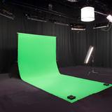 Lastolite Chromakey Textilhintergrund Grün 300x700cm mit Schlaufe (ohne Stativ/Querstange)