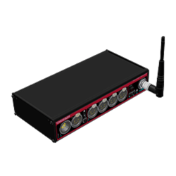 Swisson XSW-TR-5B,Wireless DMX-Splitter / Booster 5pol. CRMX Box Variante, kompatibel zu CRMX