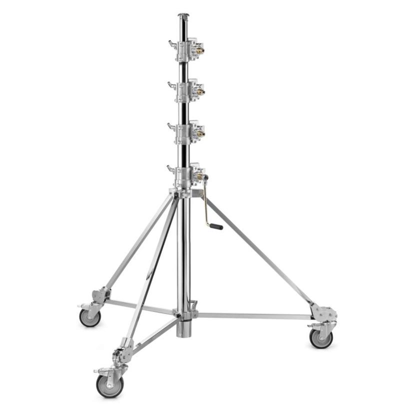 MANFROTTO STRATO SAFE CRANK-UP STAND EQUIPPED WITH HARD WHEELS