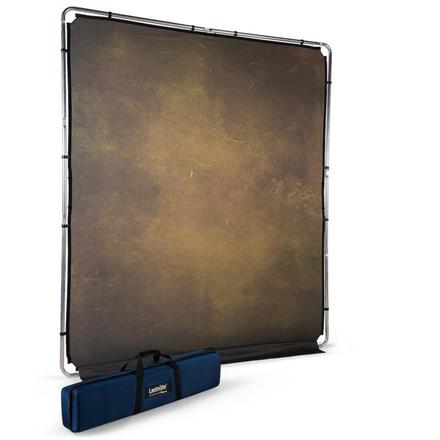 Manfrotto EzyFrame Vintage Olive, 2 x 2,3 m, Hintergrund im Vintage-Stil, Farbe: Olivgrün, inkl. Rahmen und Tasche