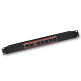 Swisson XSR-5R (Rack), RDM-DMX-Splitter *ohne Schuko* 1x 5pol IN - 5x 5pol OUT + 1x 5pol thru