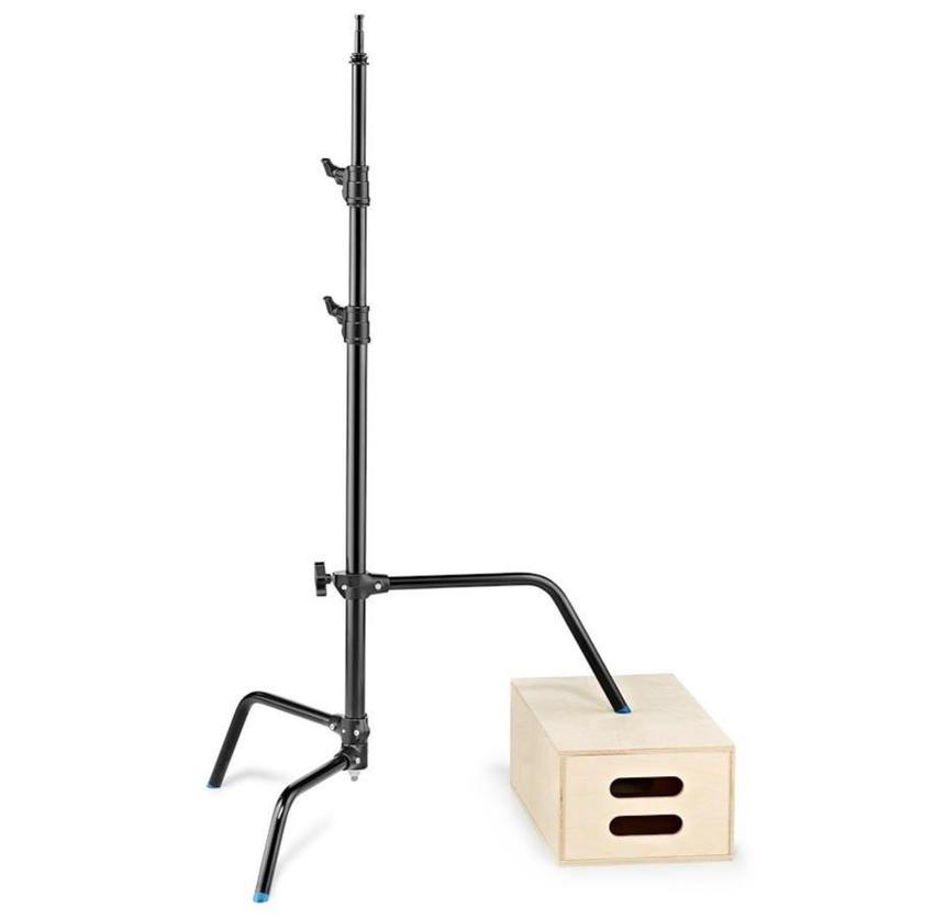 MANFROTTO C-STAND 25 SLIDING LEG, BLACK max. Höhe: 253cm, max. Belastung: 10kg