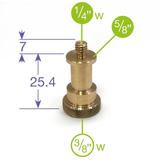MANFROTTO ADAPTER STUD 5/8 WITH 3/8 THREAD TO 1/4  THREAD 5/8" Stift mit 3/8'' Innengewinde auf 1/4" Schraube