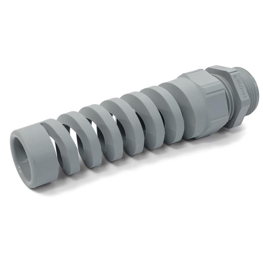 Verschraubung Skintop BS PG 21 RAL 7001 SGY, GRAU Skintop BS Kunststoff Kabelverschraubung mit Knickschutz