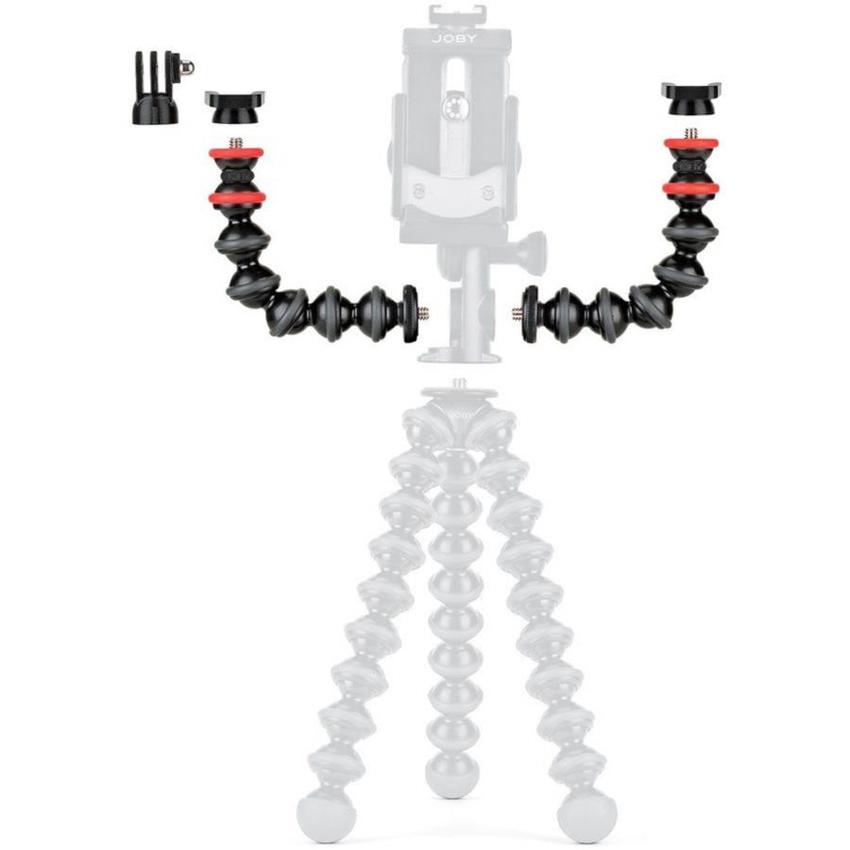 JOBY GorillaPod Arm Kit: Flexible Arme u. Halterungen Zubehö -Kit, passend für Smartphones, Action Kameras, Blitzlicht &