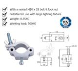 Ultralite Coupler, Half Coupler Montageschelle, M10-Schraube 48-51mm, mit TÜV, belastbar bis 500kg, Code: KCP-831