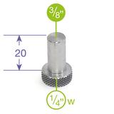 MANFROTTO ADAPTER STUD, DIAM 3/8 TO 1/4 Adapter Stift 3/8'' - 1/4''