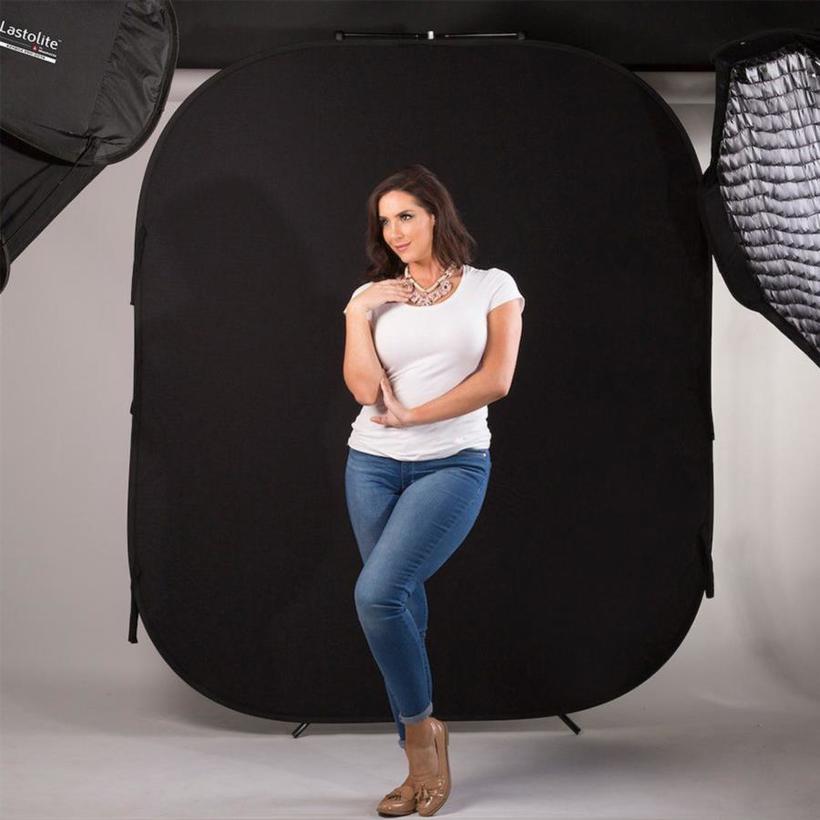 Lastolite Falthintergrund Doppelseitig Schwarz/Weiß 180x215cm