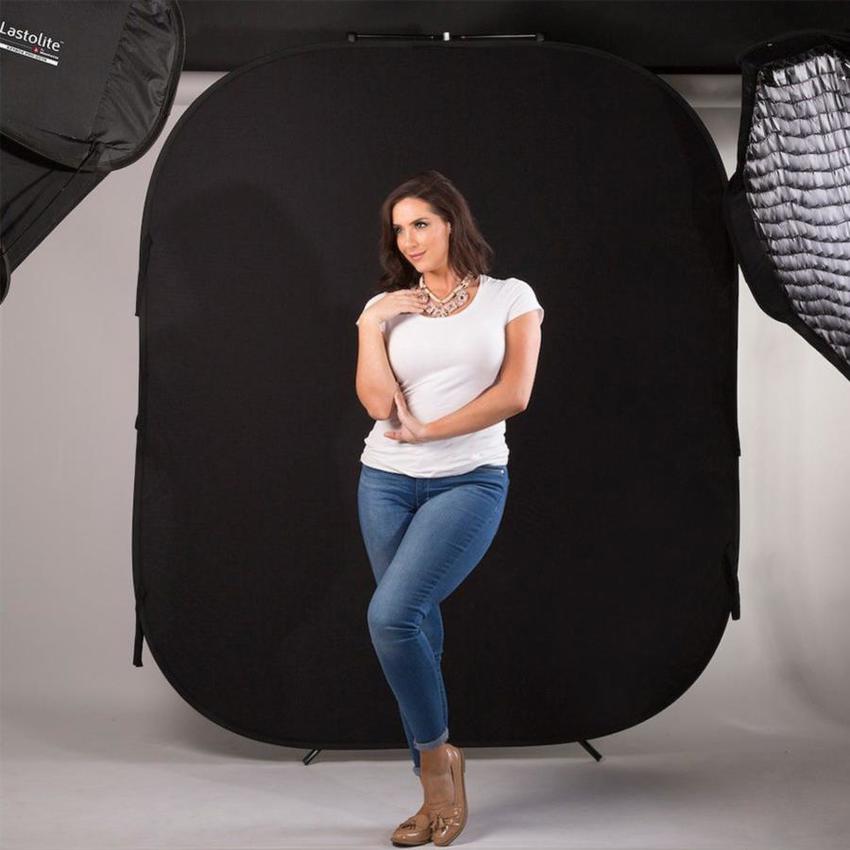 Lastolite Falthintergrund Doppelseitig Schwarz/Weiß 180x215cm