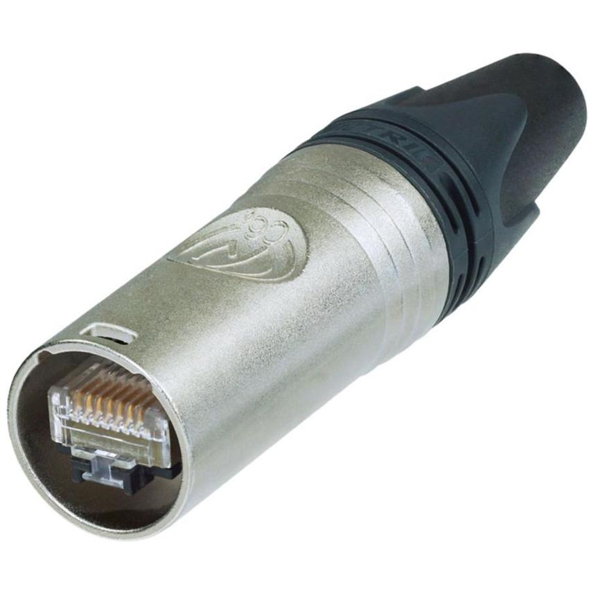 Neutrik NE8MX6-T etherCON CAT6 Steckverbinder zur Eigenmontage für Isolationsdurchmesser < 1.1 mm, Nickel