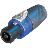 Speakon 4pol Kabelbuchse, Spannzange, dunkelgraue Spannhülse dunkelgraue Spannhülse ***Nachfolger NL4FXX-W-S***