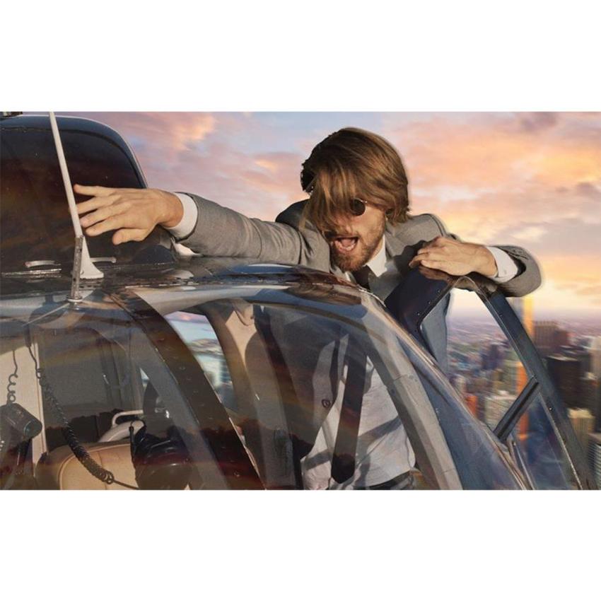 Manfrotto Panorama Hintergrund 4m (Chromakey Grün) 4m x 2.3m (Kit mit Stoff und Rahmen)