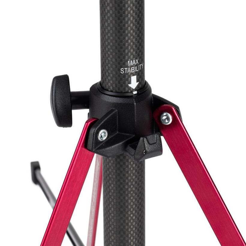 MANFROTTO CARBON  NANOPOLE STAND Ministativ aus Karbonfaser, Nivellierbein, abnehm. Galgen
