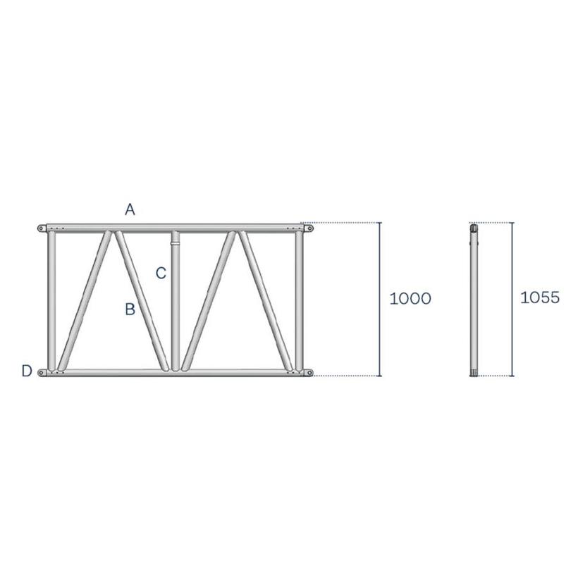 Litec FL105186V   PREIS AUF ANFRAGE !!! HL 105 cm. ladder - cm. 186 truss
